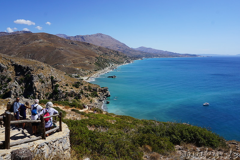 Palmenstrand von Preveli auf Kreta, Griechenland