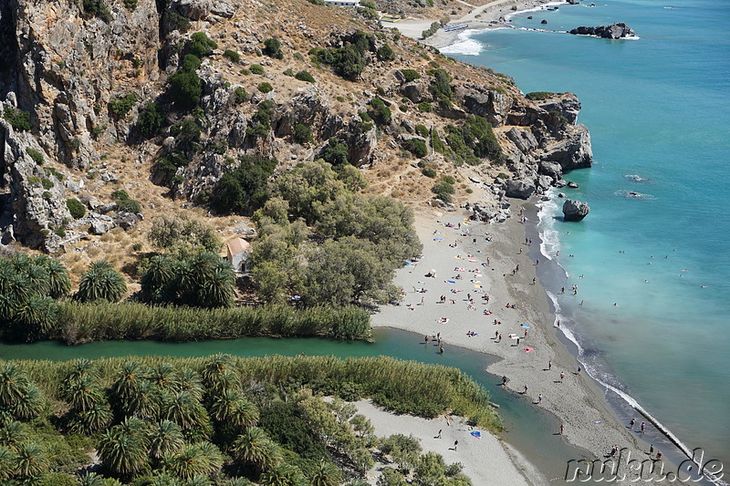 Palmenstrand von Preveli auf Kreta, Griechenland