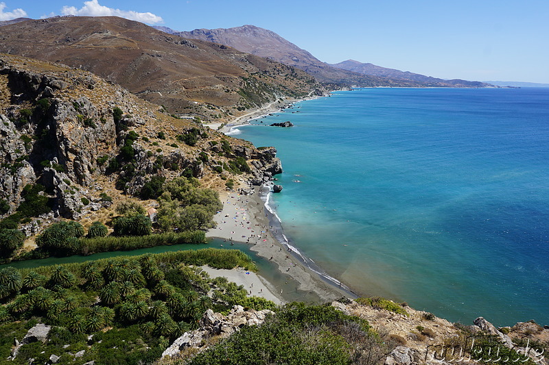 Palmenstrand von Preveli auf Kreta, Griechenland