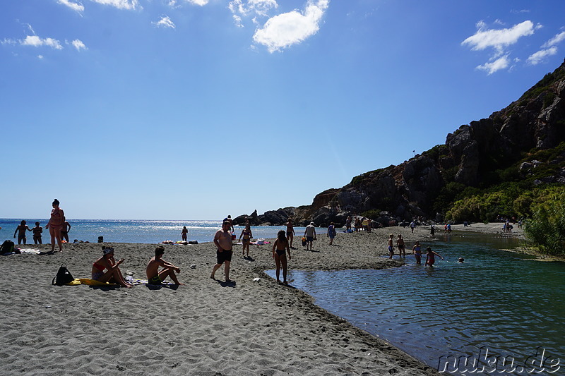 Palmenstrand von Preveli auf Kreta, Griechenland