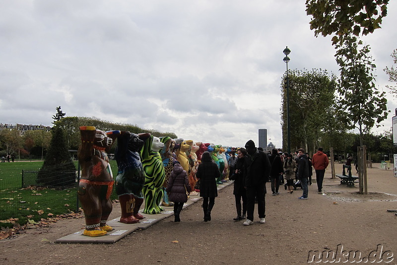 Parc du Champ de Mars in Paris, Frankreich