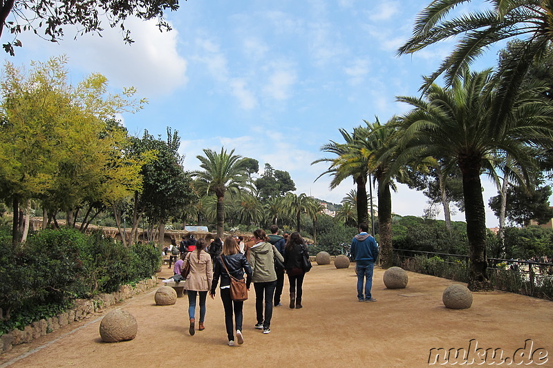 Park Güell in Barcelona, Spanien