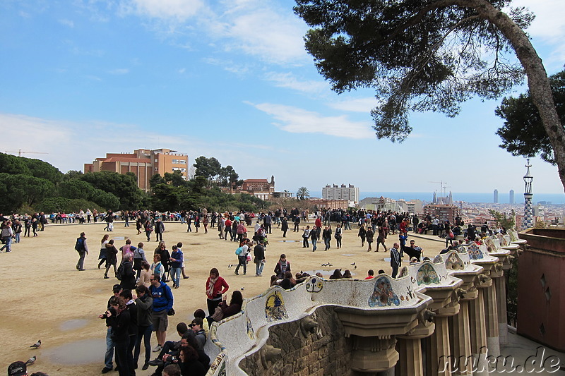 Park Güell in Barcelona, Spanien