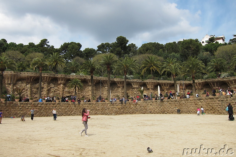 Park Güell in Barcelona, Spanien