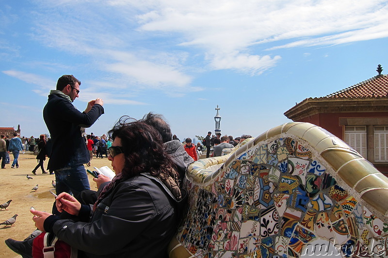 Park Güell in Barcelona, Spanien