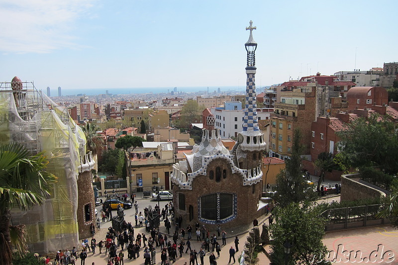 Park Güell in Barcelona, Spanien