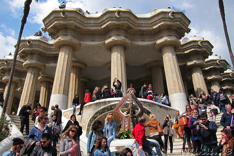 Park Güell in Barcelona, Spanien