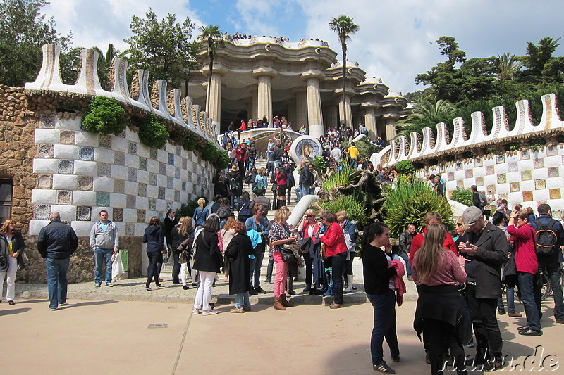 Park Güell in Barcelona, Spanien