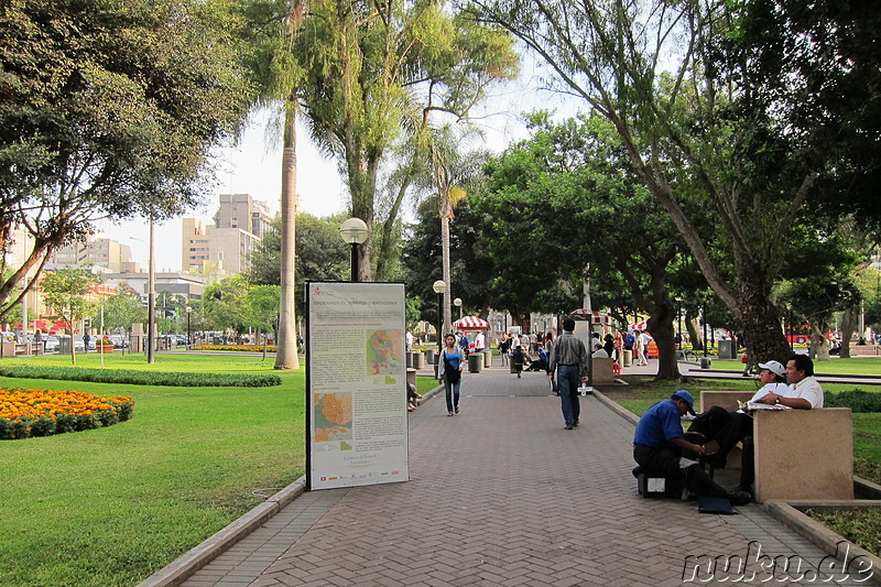 Parque Central in Lima, Peru