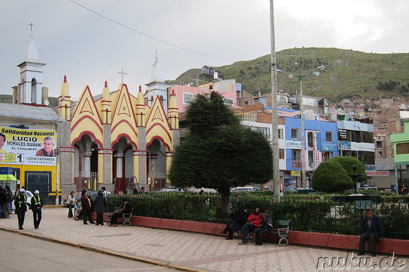 Parque Pino in Puno, Peru