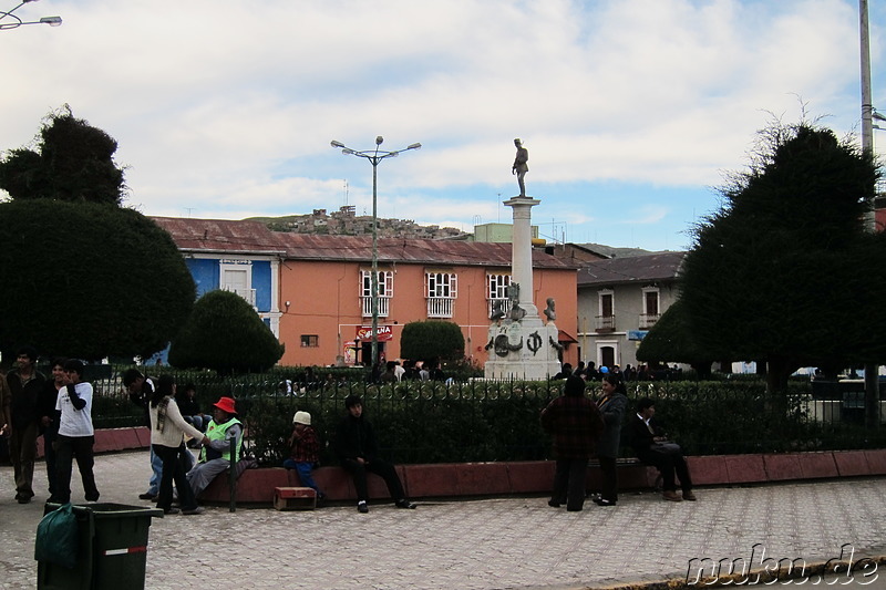 Parque Pino in Puno, Peru