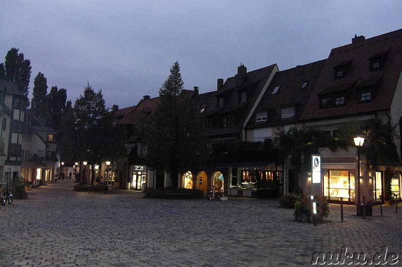 Pegnitzbrücken und -inseln in Nürnberg