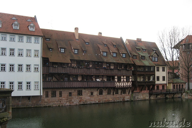 Pegnitzbrücken und -inseln in Nürnberg