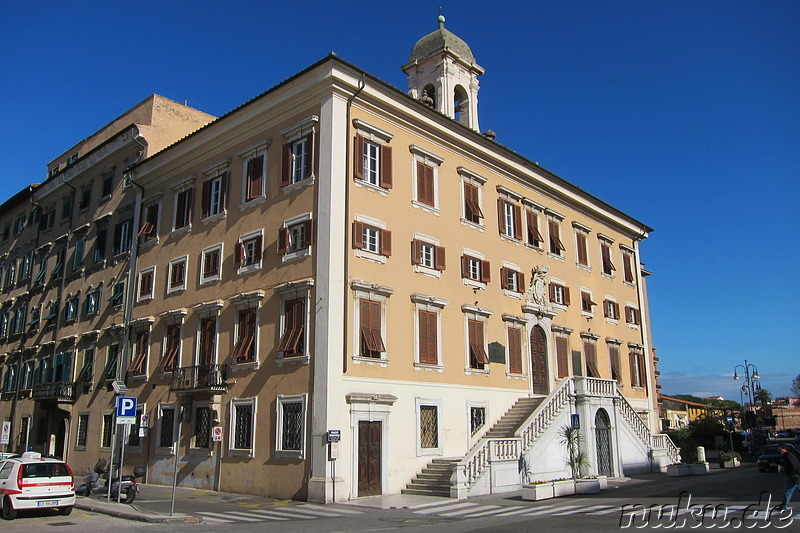 Piazza del Municipo in Livorno, Italien