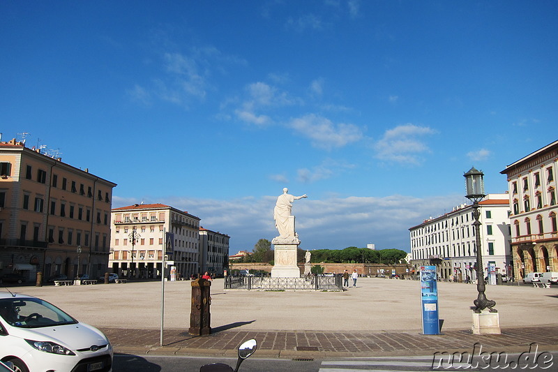 Piazza della Repubblica in Livorno, Italien