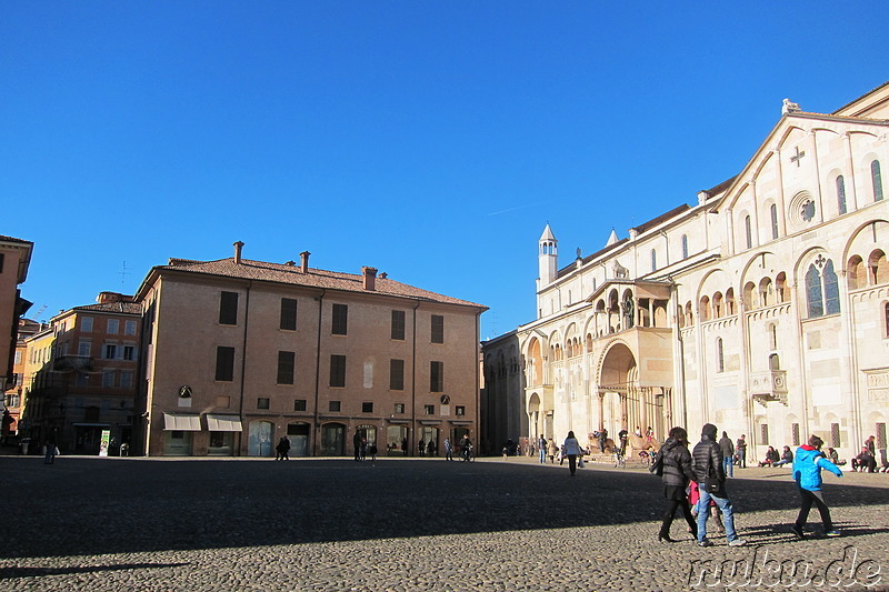 Piazza Grande in Modena, Italien