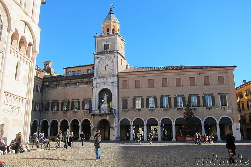 Piazza Grande in Modena, Italien