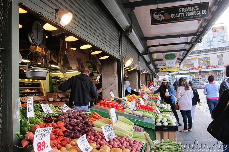 Pike Place Market - Markt in Seattle, U.S.A.