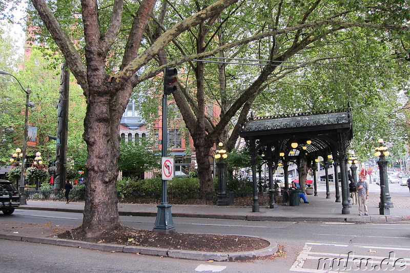Pioneer Square - Platz in Seattle, U.S.A.