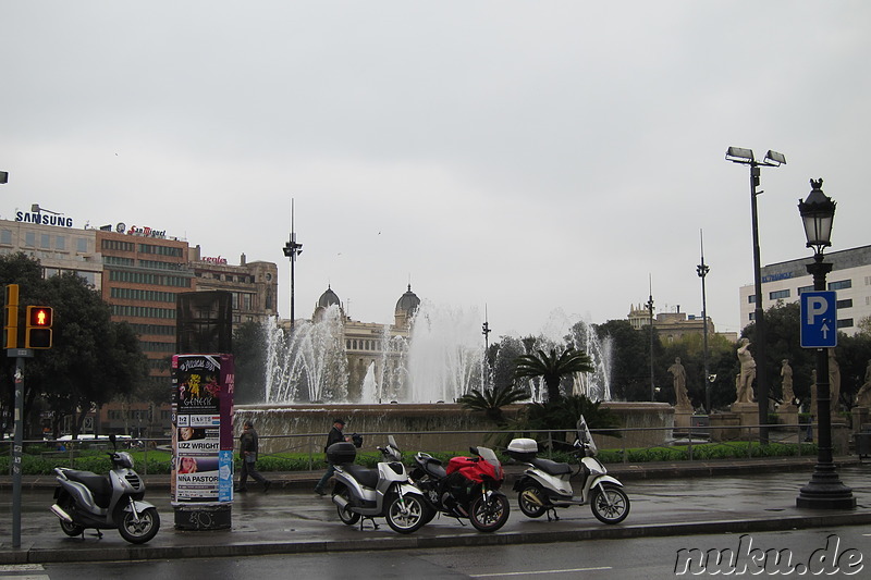 Placa de Catalunya in Barcelona, Spanien