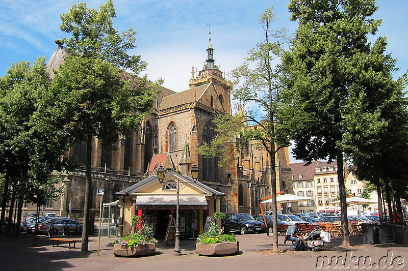 Place de la Cathedrale in Colmar, Frankreich