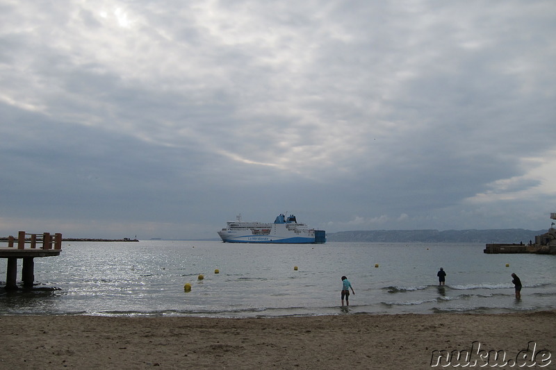 Plage des Catalans - Strand in Marseille, Frankreich