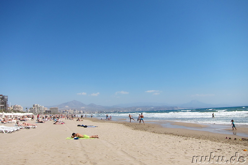 Playa de San Juan - Strand in Alicante, Spanien