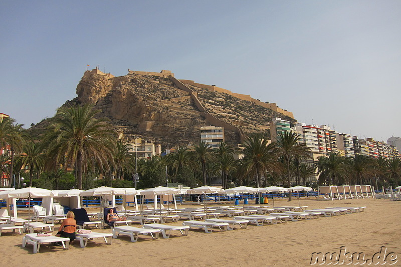 Playa del Postiguet - Strand in Alicante, Spanien