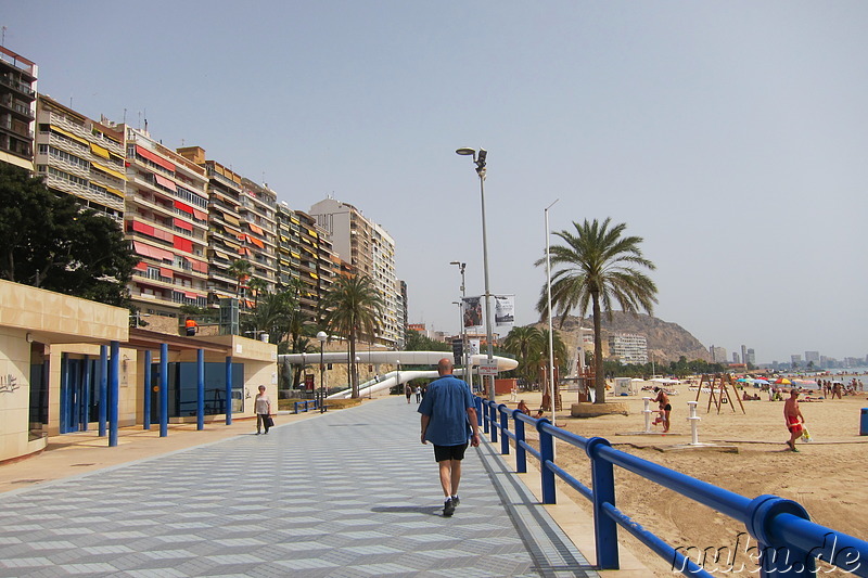 Playa del Postiguet - Strand in Alicante, Spanien