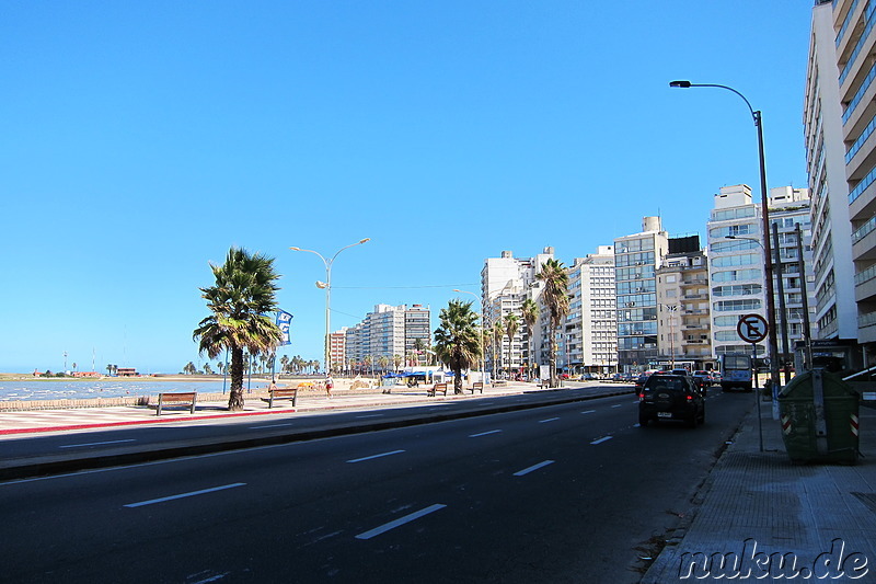 Playa Pocitos - Strand in Montevideo, Uruguay