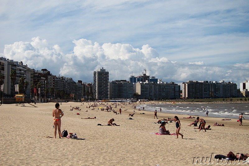 Playa Pocitos - Strand in Montevideo, Uruguay