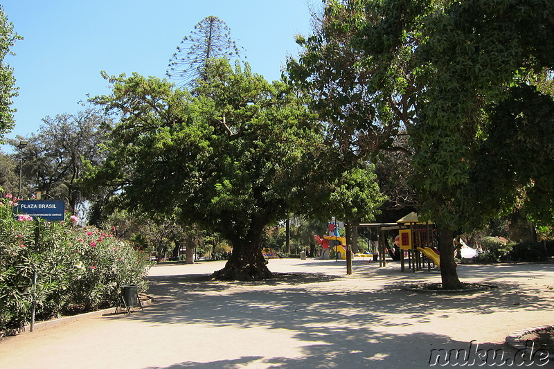 Plaza Brazil in Santiago de Chile