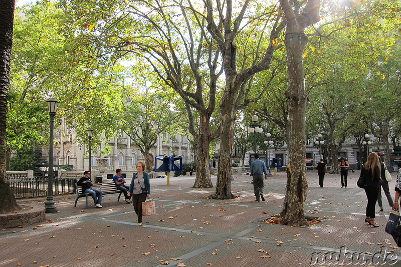 Plaza Cagancha in Montevideo, Uruguay