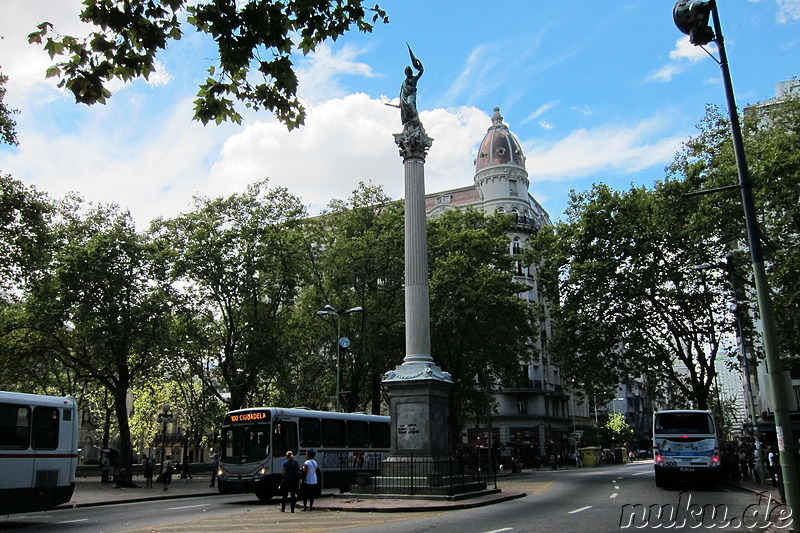 Plaza Cagancha in Montevideo, Uruguay