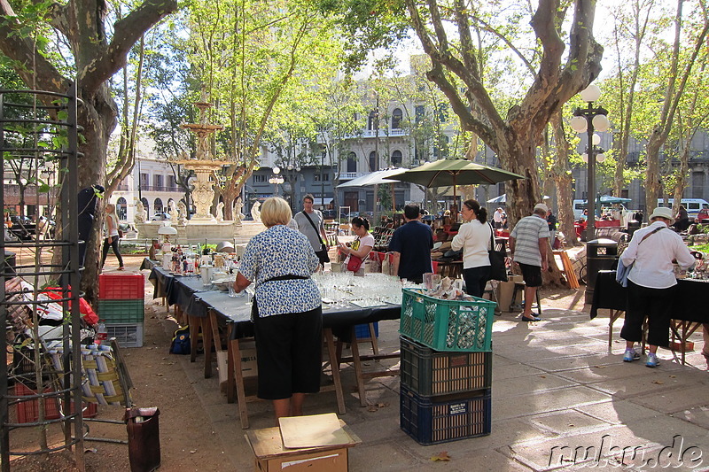 Plaza Constitucion in Montevideo, Uruguay