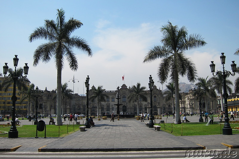 Plaza de Armas in Lima, Peru