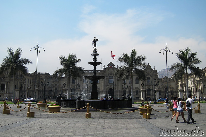 Plaza de Armas in Lima, Peru