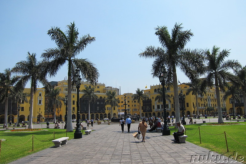 Plaza de Armas in Lima, Peru