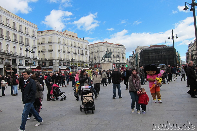Plaza de la Puerta del Sol in Madrid, Spanien