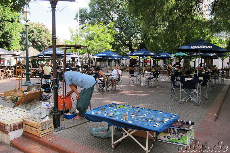 Plaza Dorrego in San Telmo, Buenos Aires, Argentinien