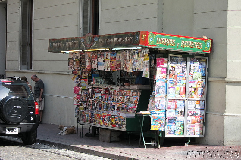 Plaza Dorrego in San Telmo, Buenos Aires, Argentinien