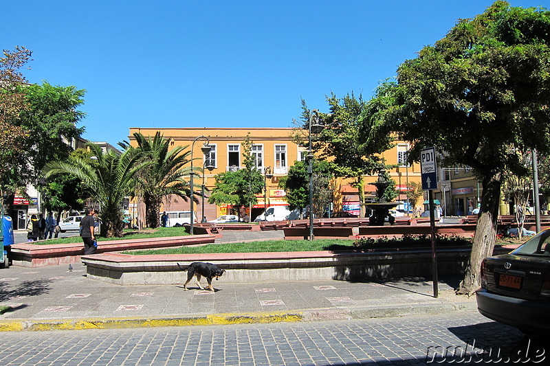 Plaza Echaurren in Valparaiso, Chile