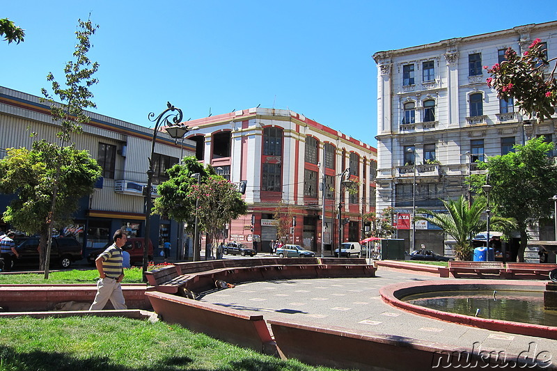 Plaza Echaurren in Valparaiso, Chile