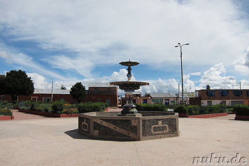 Plaza in Pucara, Peru