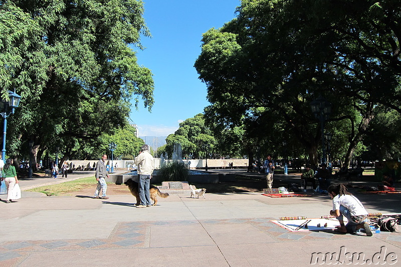 Plaza Independencia in Mendoza, Argentinien