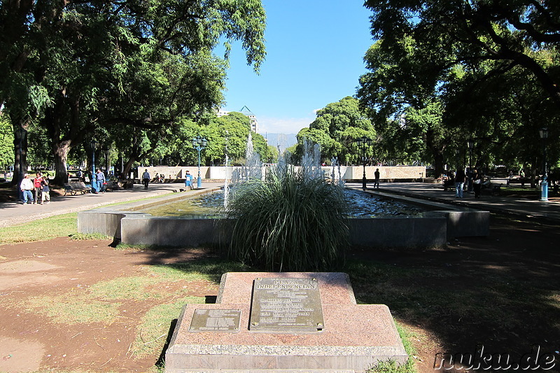 Plaza Independencia in Mendoza, Argentinien