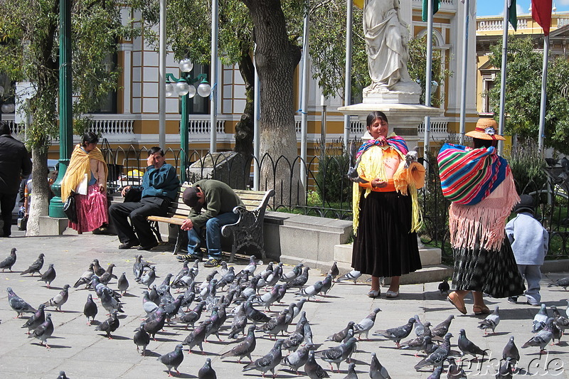 Plaza Pedro D Murillo in La Paz, Bolivien