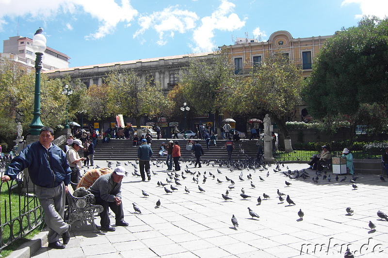 Plaza Pedro D Murillo in La Paz, Bolivien