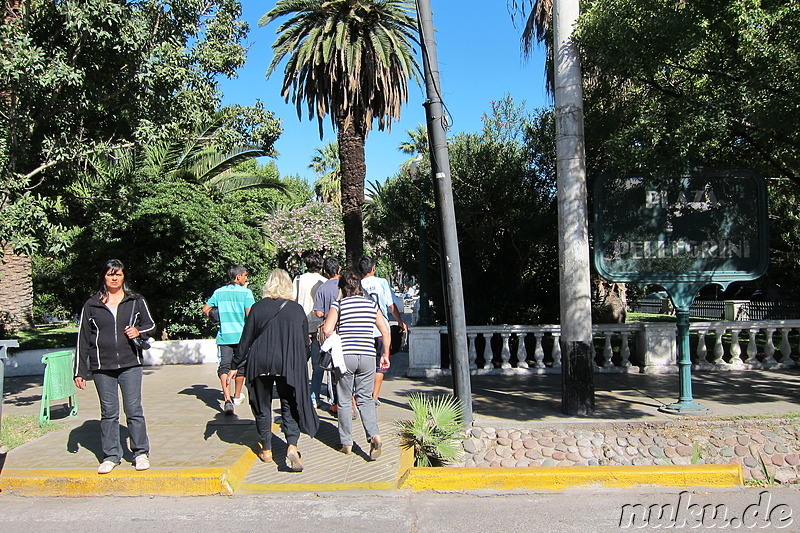 Plaza Pellegrini in Mendoza, Argentinien