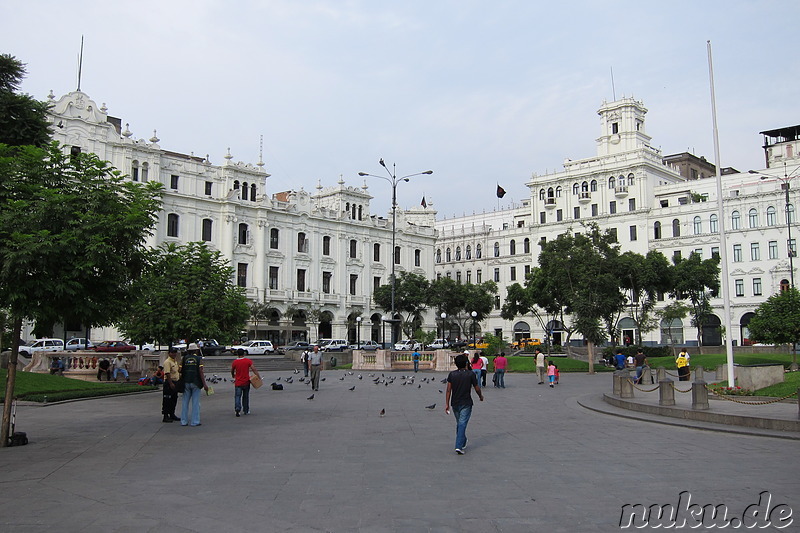 Plaza San Martin in Lima, Peru